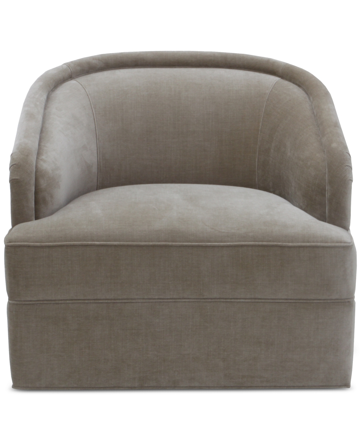 Macy's Lelina Fabric Swivel Chair, Exclusively At  In Biscotti