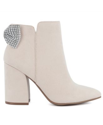 Women's Evvie Bow Block Heel Dress Booties