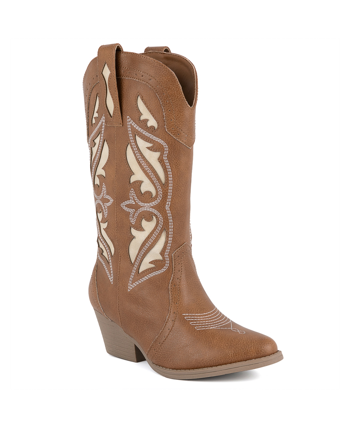 Sugar Women's Tobiano Mid Shaft Western Pull On Boots In Brown,multi