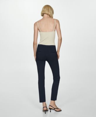 Women's Cropped Slim Fit Pants