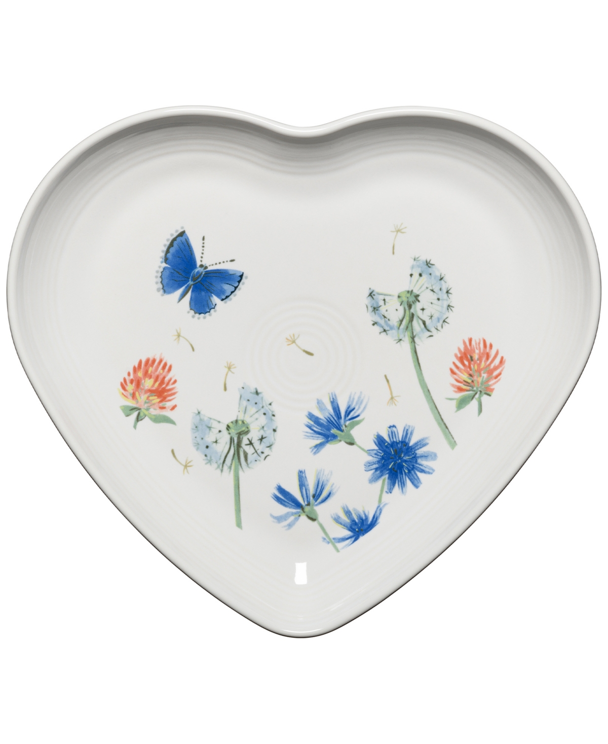 Breezy Floral Heart Shaped Plate 9" - Breezy Floral