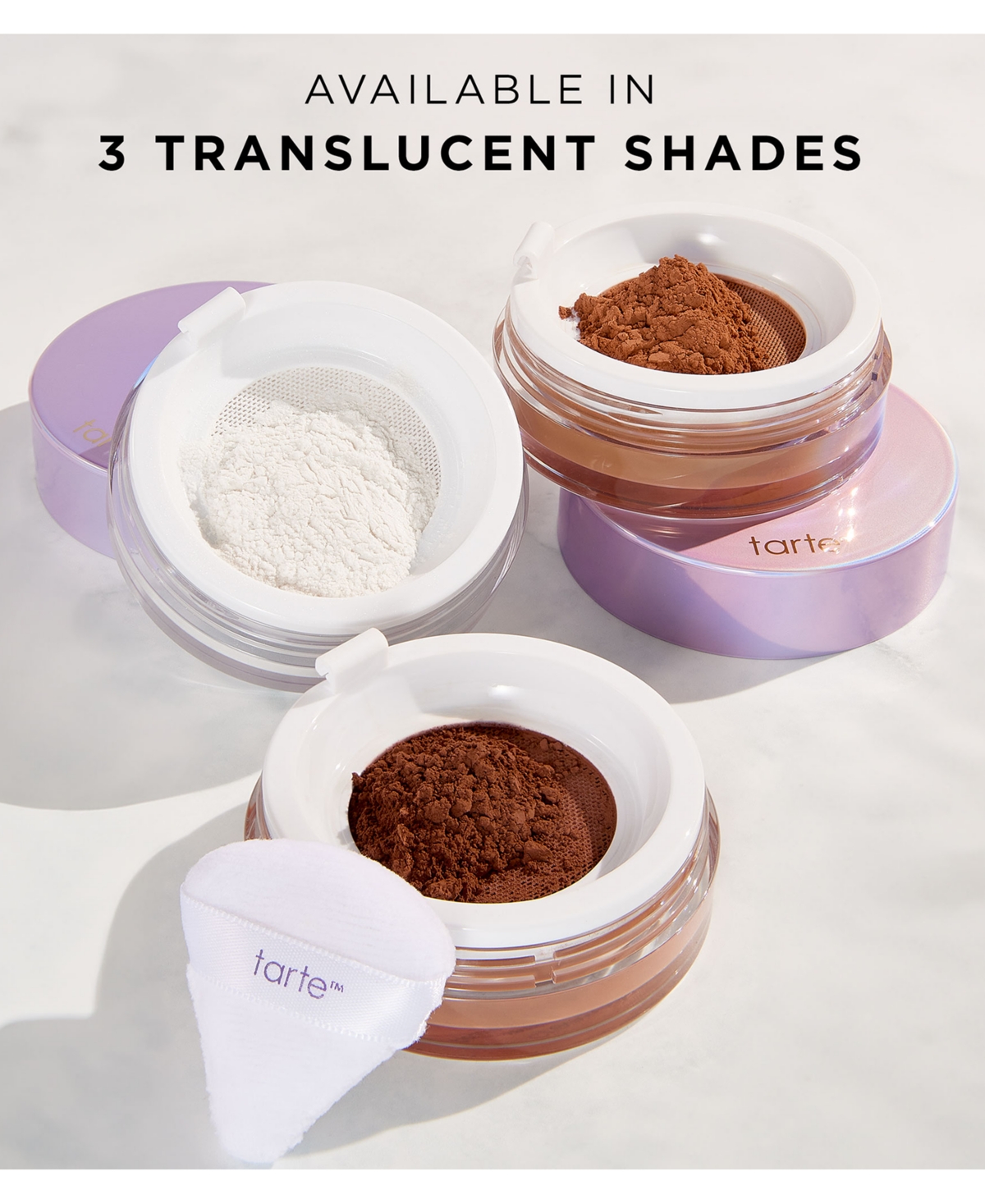 Tarte Creaseless Setting & Brightening Powder In Translucent Deep