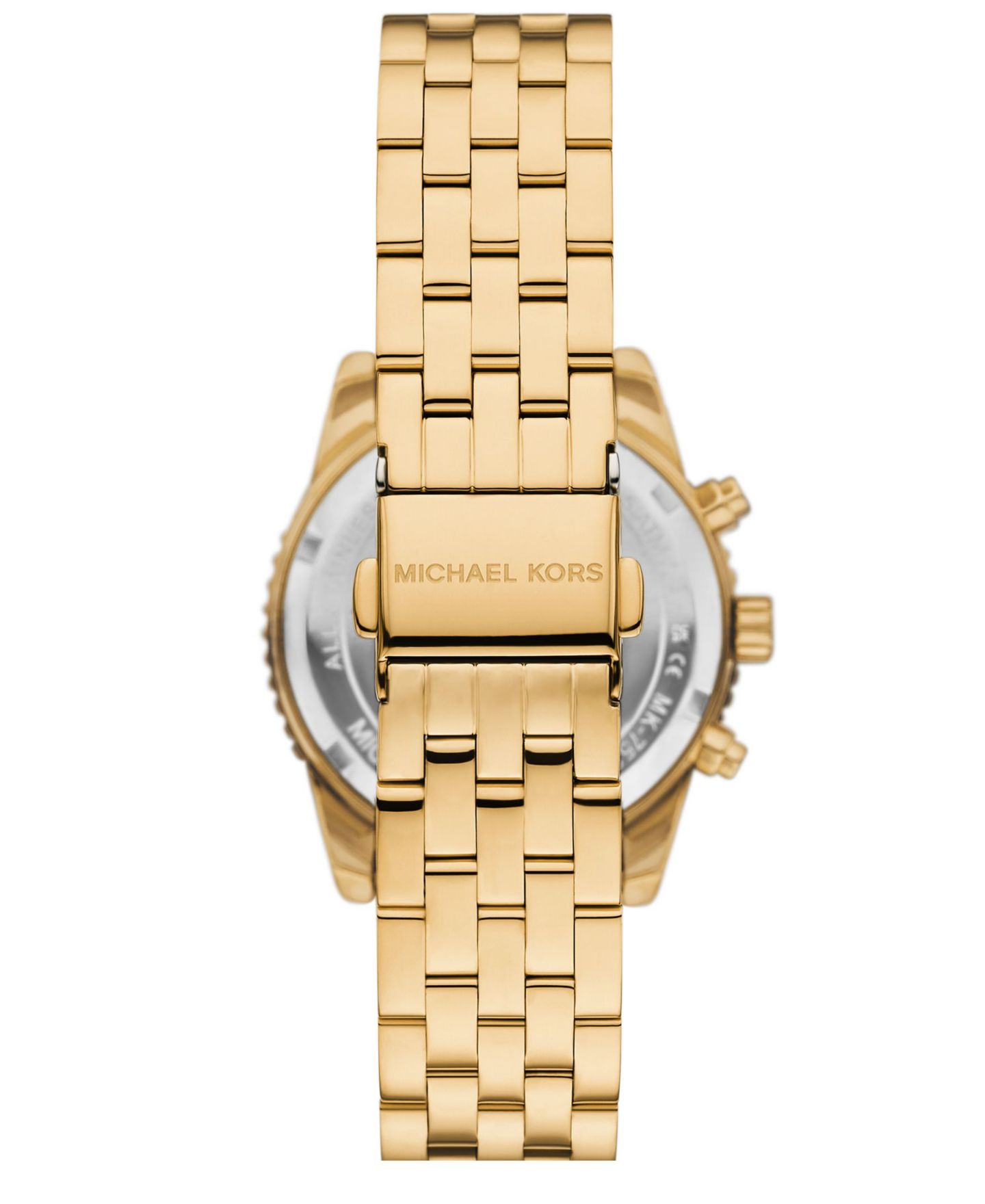 Женские часы Michael Kors Mini Bryant Chronograph Gold-Tone Stainless Steel Watch, 35mm — фото 3
