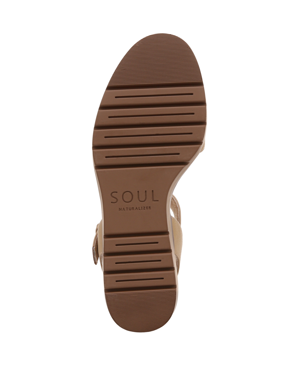 SOUL NATURALIZER WOMEN'S GRACIELA ROUND OPEN TOE WEDGE SANDALS 