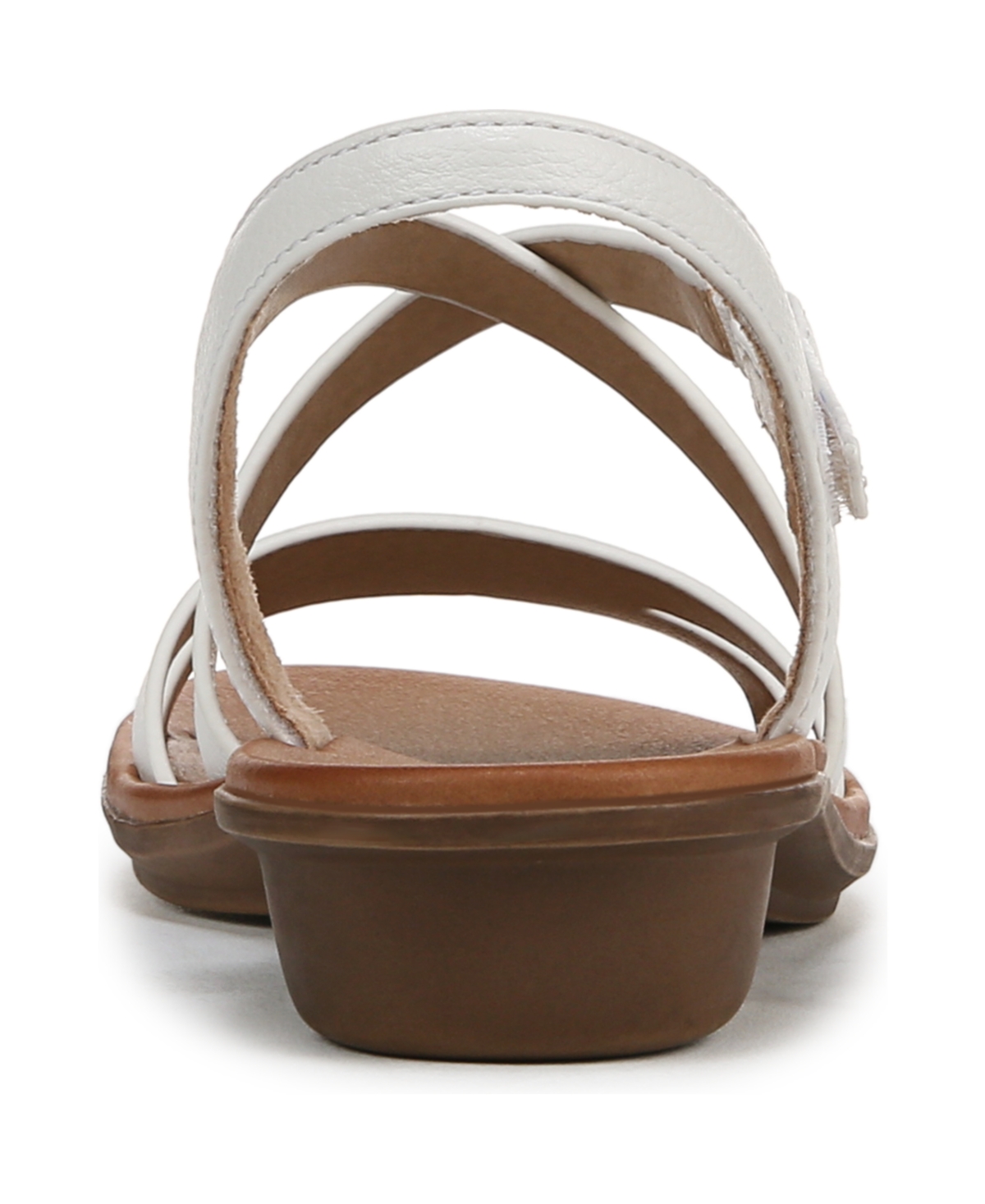 Shop Soul Naturalizer Women's Shenna Strappy Flat Sandals In White Faux Leather