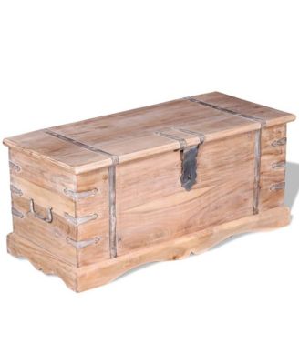 Storage Chest Acacia Wood