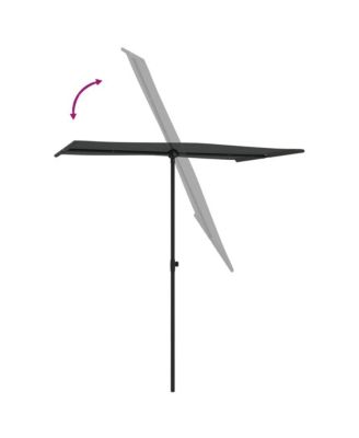 Garden Parasol with Aluminum Pole 70.9"x43.3" Anthracite