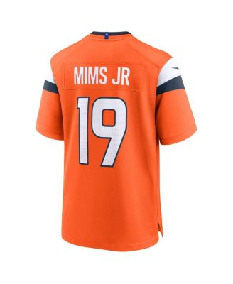 Men's Marvin Mims Jr Orange Denver Broncos Team Game Jersey