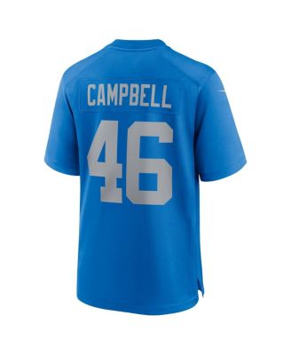 Men's Jack Campbell Blue Detroit Lions Alternate Game Jersey