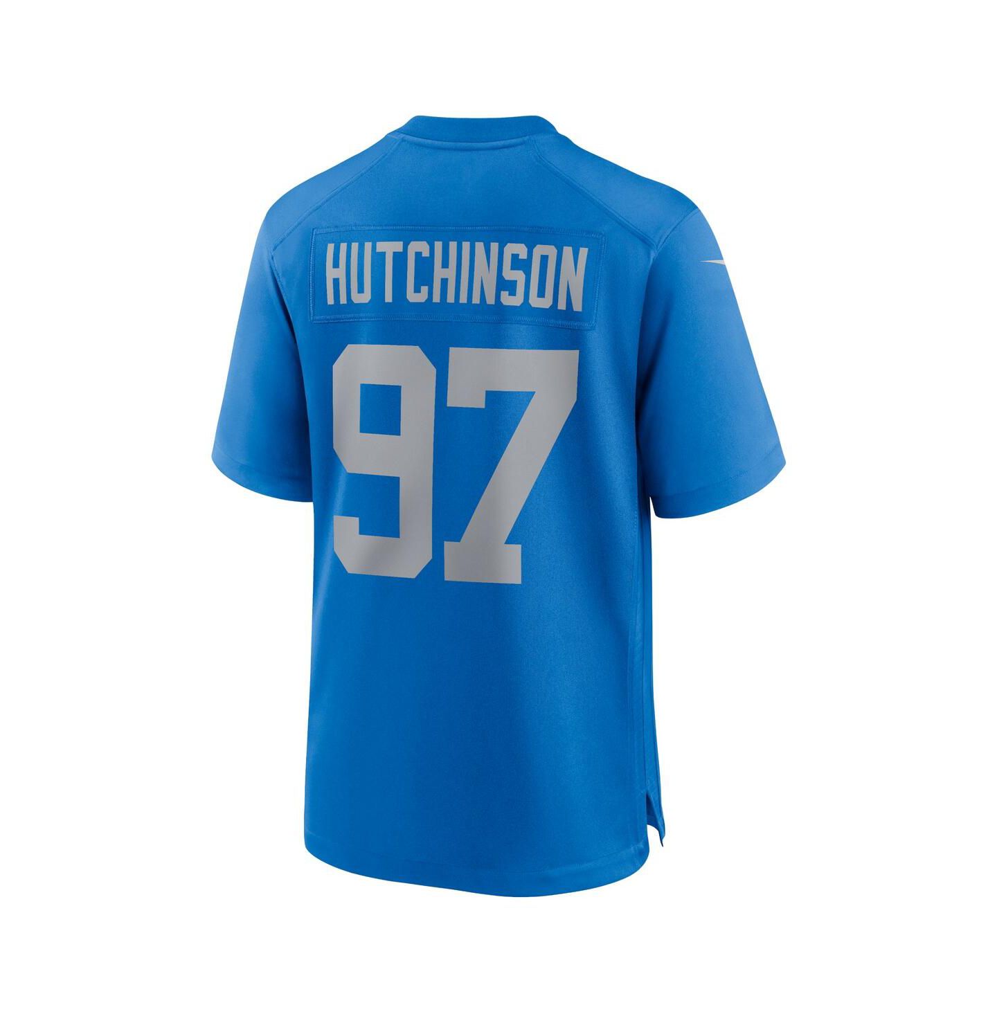 Мужской топ Nike Aidan Hutchinson Blue Detroit Lions Alternate Game Jersey — фото 2