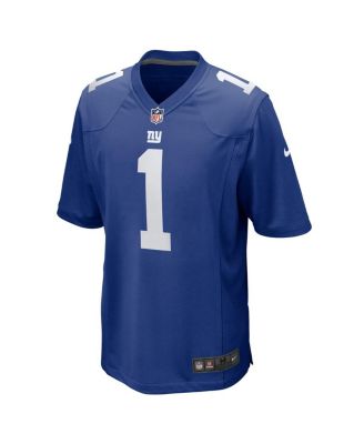 Men's Malik Nabers Royal New York Giants Player Game Jersey