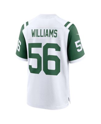 Men's Quincy Williams White New York Jets Alternate Game Jersey