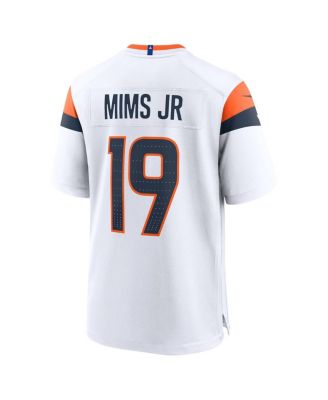 Men's Marvin Mims Jr White Denver Broncos Game Jersey