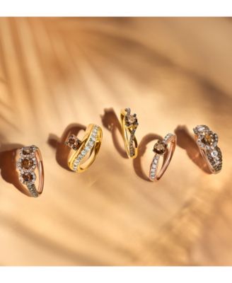 Chocolate Diamond & Nude Diamond Ring (7/8 ct. t.w.) in 14k Rose Gold