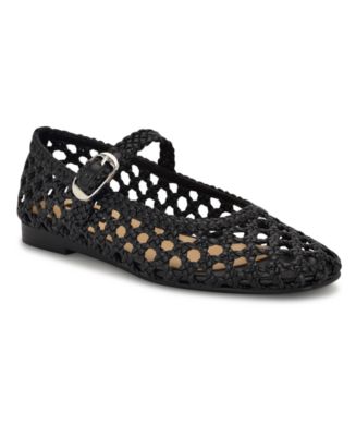 【NINE WEST】Halie メリージェーン フラット シューズ Nine West Women's Halie Woven Mary Jane Flats - Macy's