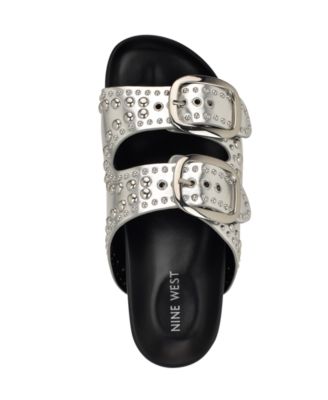 Women's Flinne Studded Double Buckle Sandals