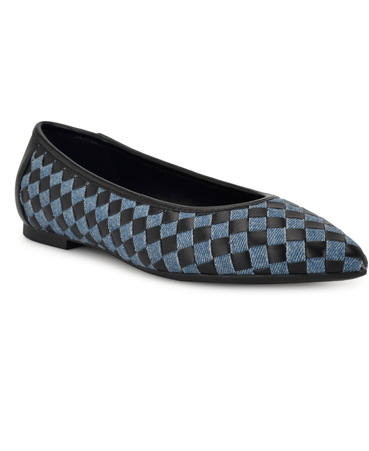 Nine West Women's Largo Slip-on Dress Flats In Black,blue Denim