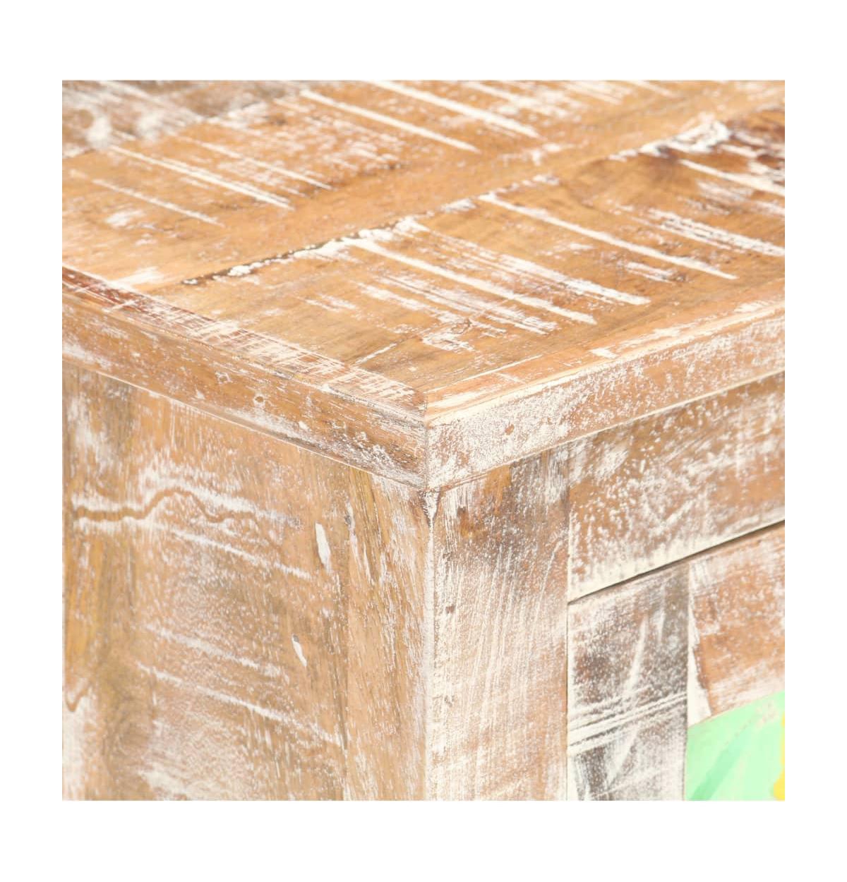 Sideboard 24"x13.8"x29.9" Rough Acacia Wood