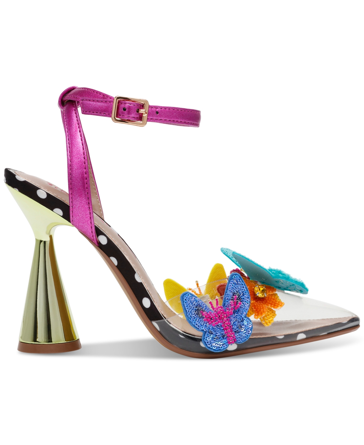 Betsey Johnson Women's Kamilla Butterfly Vinyl Pumps In Black Multi