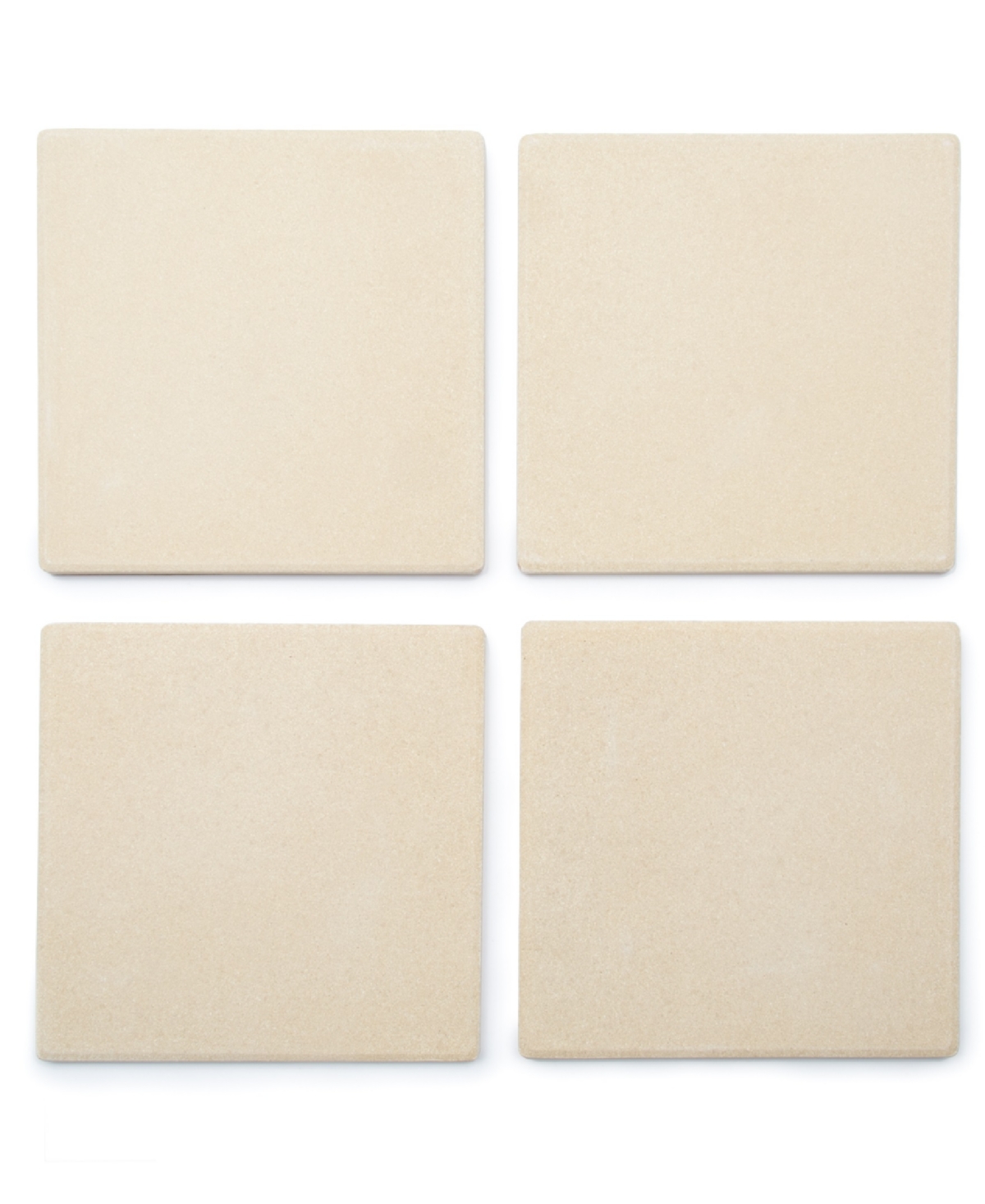 Outset Ceramic 4-piece Pizza Tiles Set In Yellow