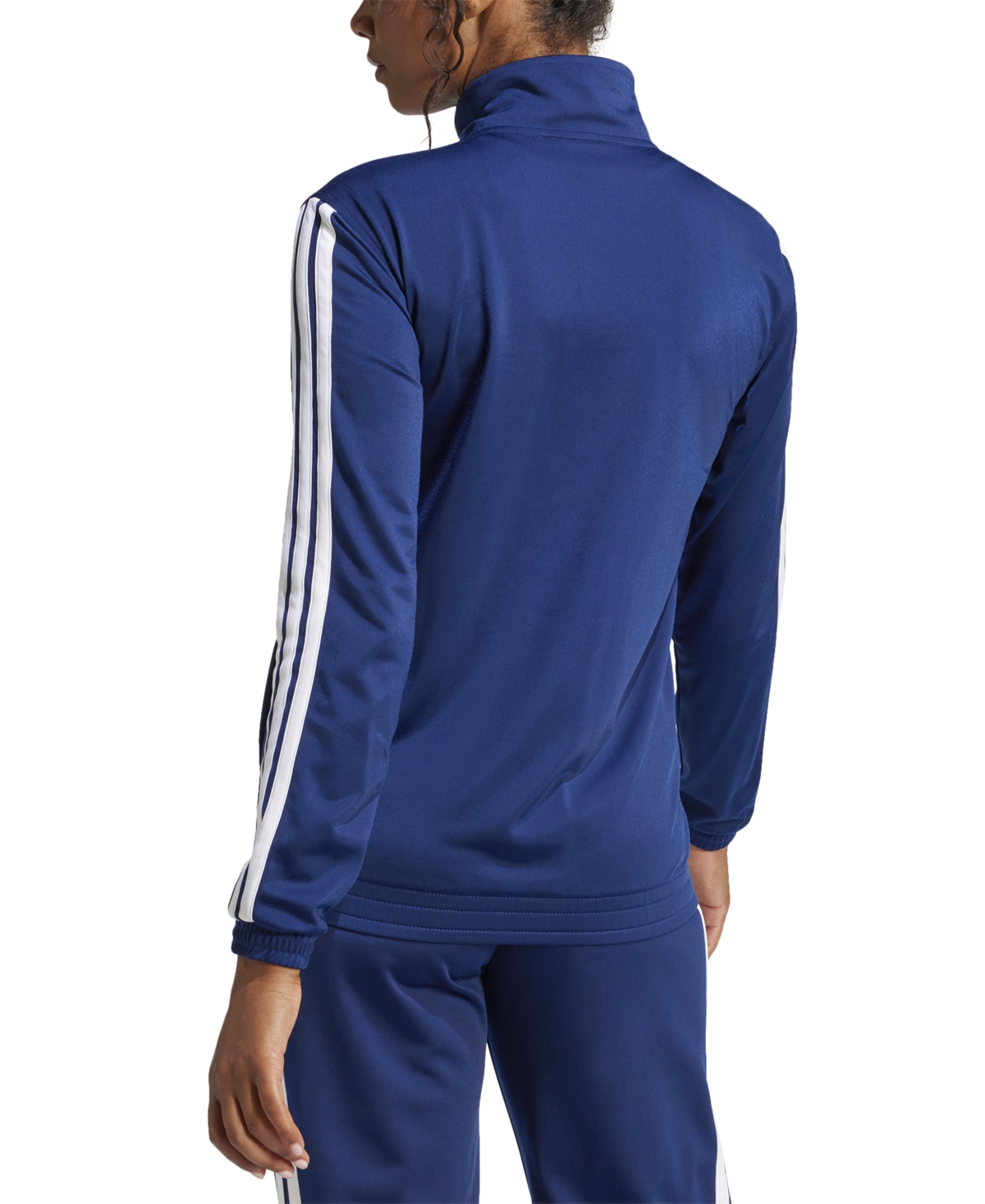 Adidas Originals Women's Tricot 3-stripes Track Jacket In Dark Blue,white