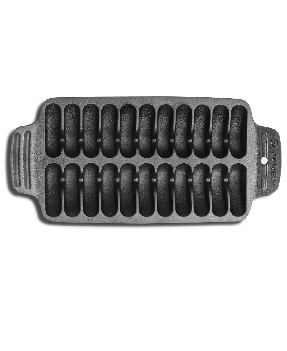 Outset Cast Iron 13.25" Shrimp Grill Pan In Gray