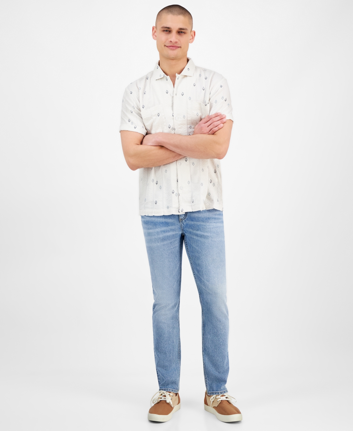 SUN + STONE MEN'S THADDEUS SHIRT, EXCLUSIVELY AT MACY'S 