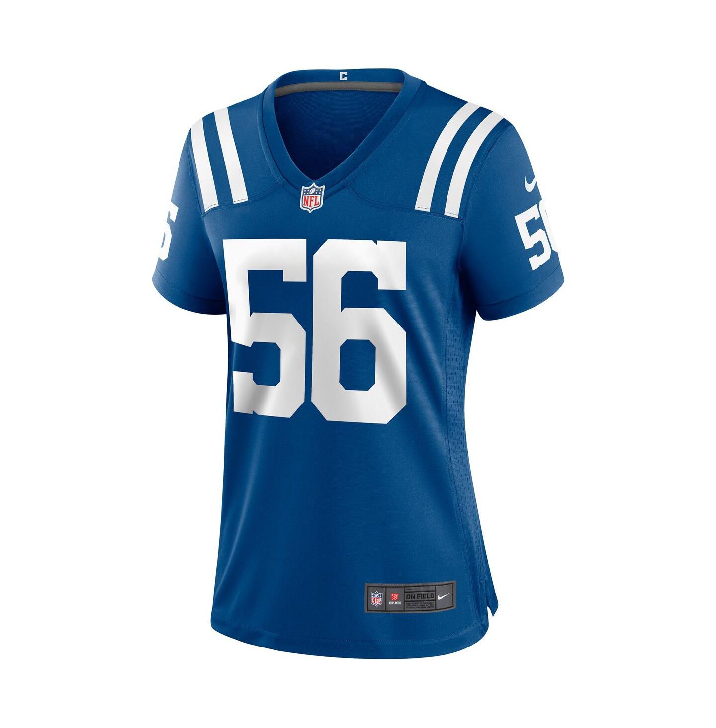Женский топ Nike Quenton Nelson Indianapolis Colts Alternate Game Jersey, цвет: Королевский синий — фото 5