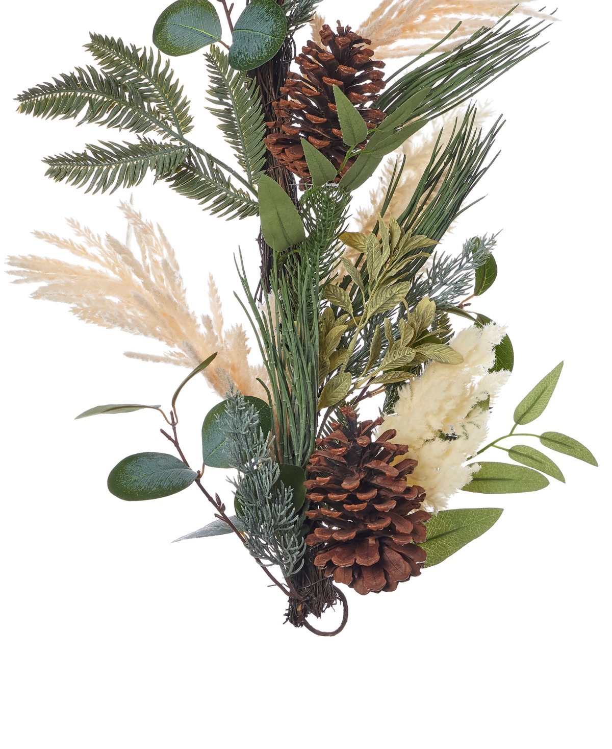 Seasonal 6" Eucalyptus And Pampas Arrangement In Multi