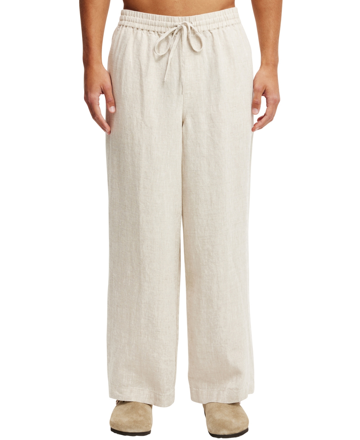 Shop Cotton On Men's Super Baggy Linen Pant In Oatmeal