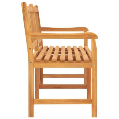 Bench Teak Solid Teak Wood 3-seater