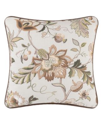 Esmeralda Jacobean Print Decorative Pillow, 18" x 18"