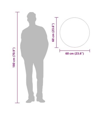 Wall Mirror Gold   23.6" Round