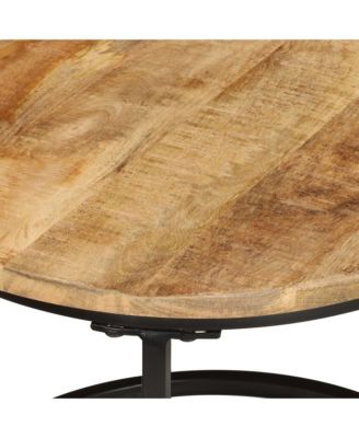 Nesting Tables 3 pcs Solid Rough Wood Mango
