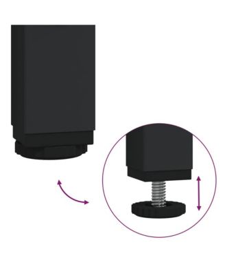 Console Table Smoked Oak 29.5"x12"x29.5" Engineered Wood