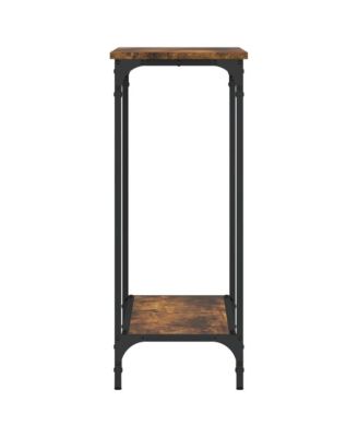 Console Table Smoked Oak 29.5"x12"x29.5" Engineered Wood