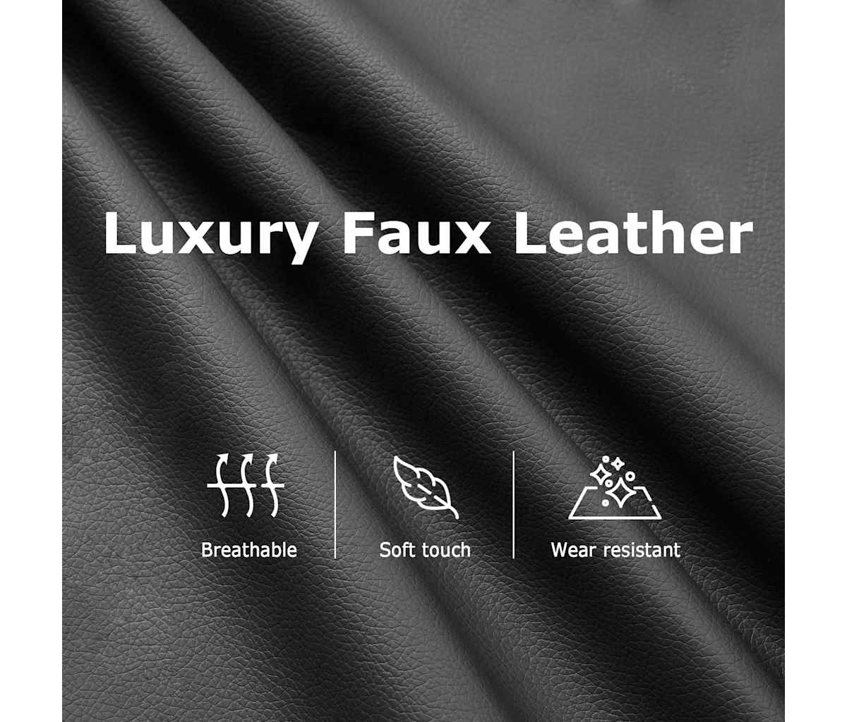 Massage Recliner Chair Cream Faux Leather