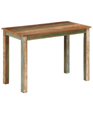Dining Table 43.3"x21.7"x29.9" Solid Wood Reclaimed
