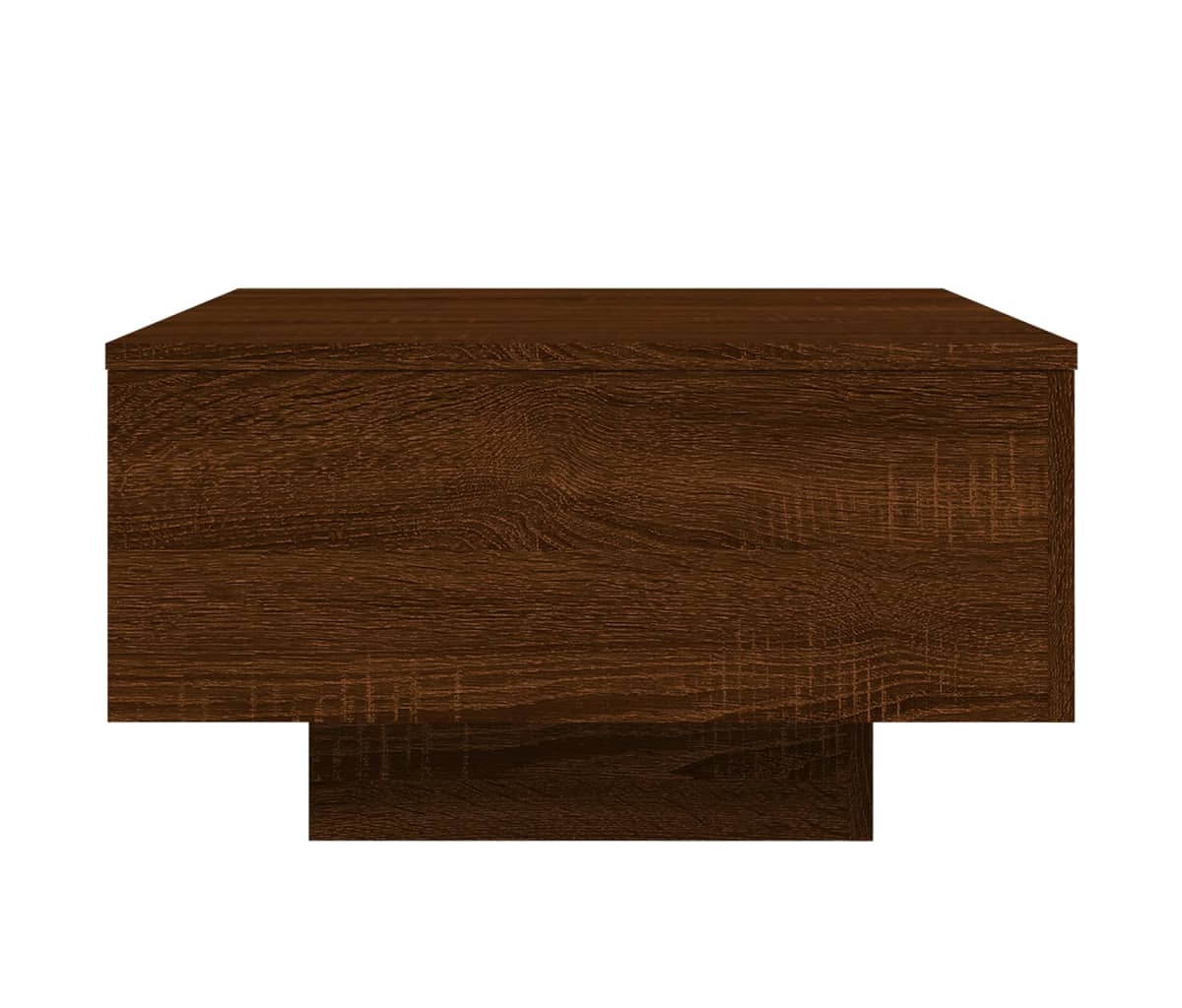 vidaXL Coffee Table with Led Lights Brown Oak 21.7
