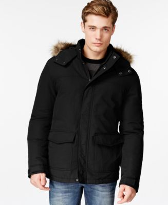 mens parka coats macys
