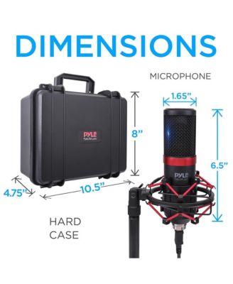 USB Computer Microphone Kit with Shock Mount, Pop Filter, and Desktop Stand for Streaming and Recording