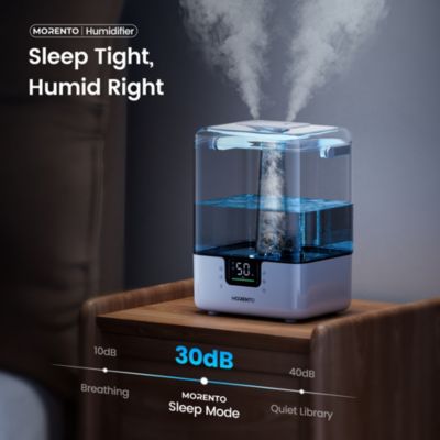 MORENTO Smart Humidifier with App & Voice Control, 6L Cool Mist Humidifiers with Essential Oil Diffuser, 7 Color NightLight for Bedroom Home Large Room
