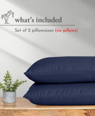 100% Organic Cotton Pillow Cases Queen/Standard Set Of 2, Soft & Breathable Percale Cotton Pillowcases with Envelope Closure by California Design Den