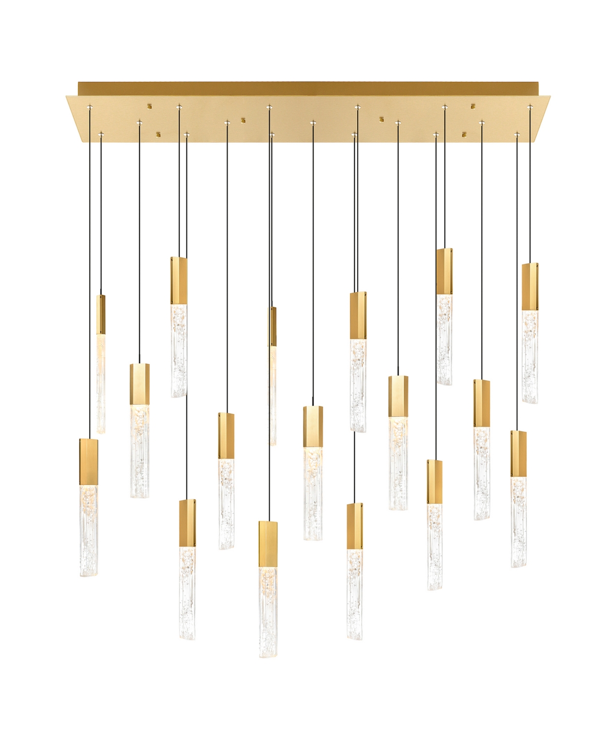 Shop Cwi Lighting 16" Metal Greta Integrated Led Chandelier In Brass
