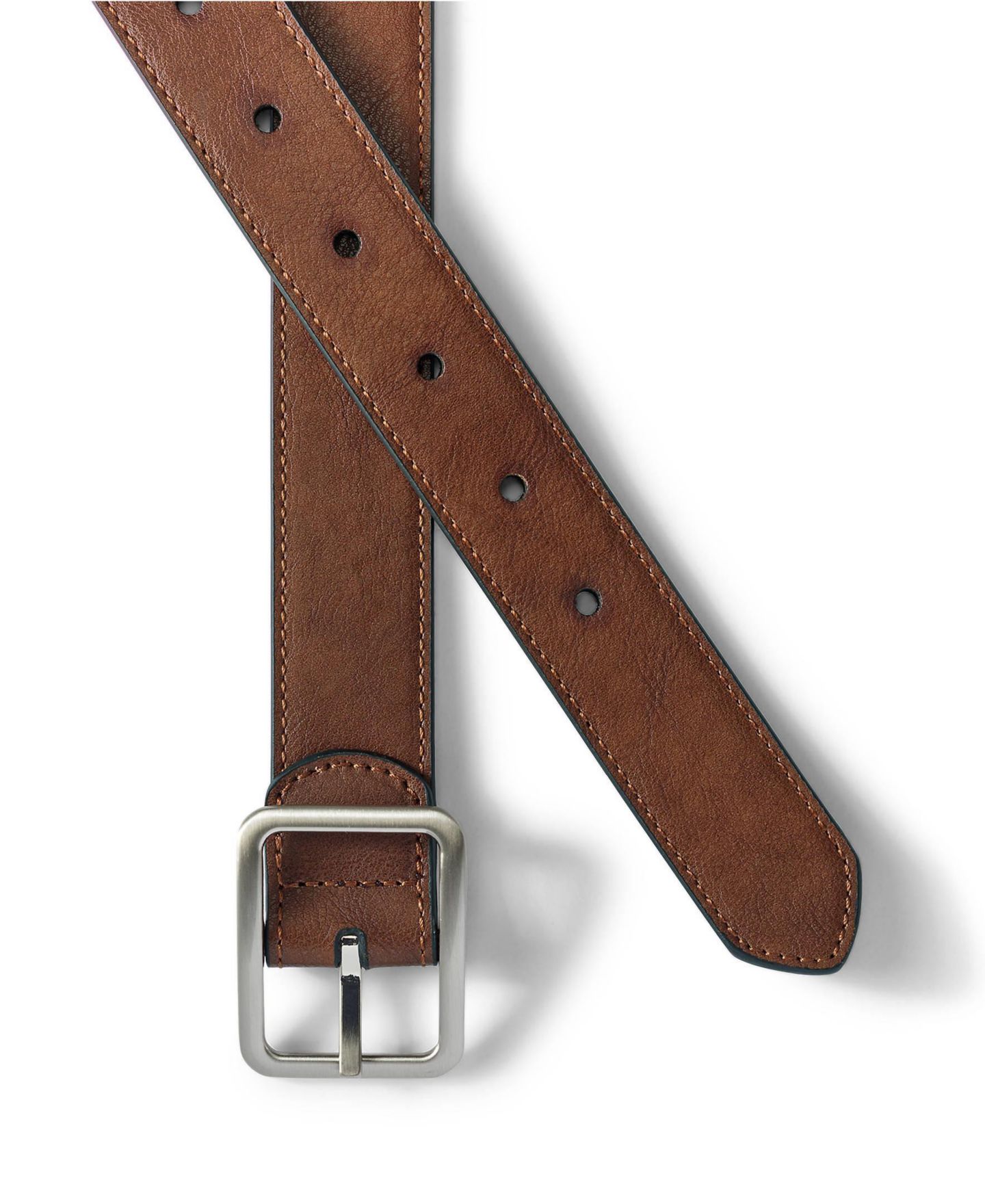Детский ремень Lands' End Reversible Belt, цвет: Коричневый / Чёрный — фото 3