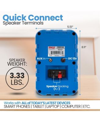 4” 2-Way Indoor/Outdoor Bluetooth Wireless Speaker System - Waterproof, 300W Max Power, 1/2” Tweeter
