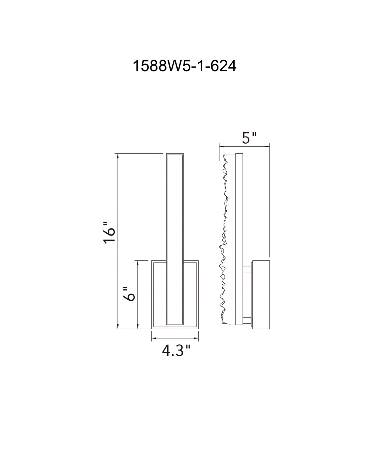 Shop Cwi Lighting 16" Metal Stagger Integrated Led Wall Light In Brass