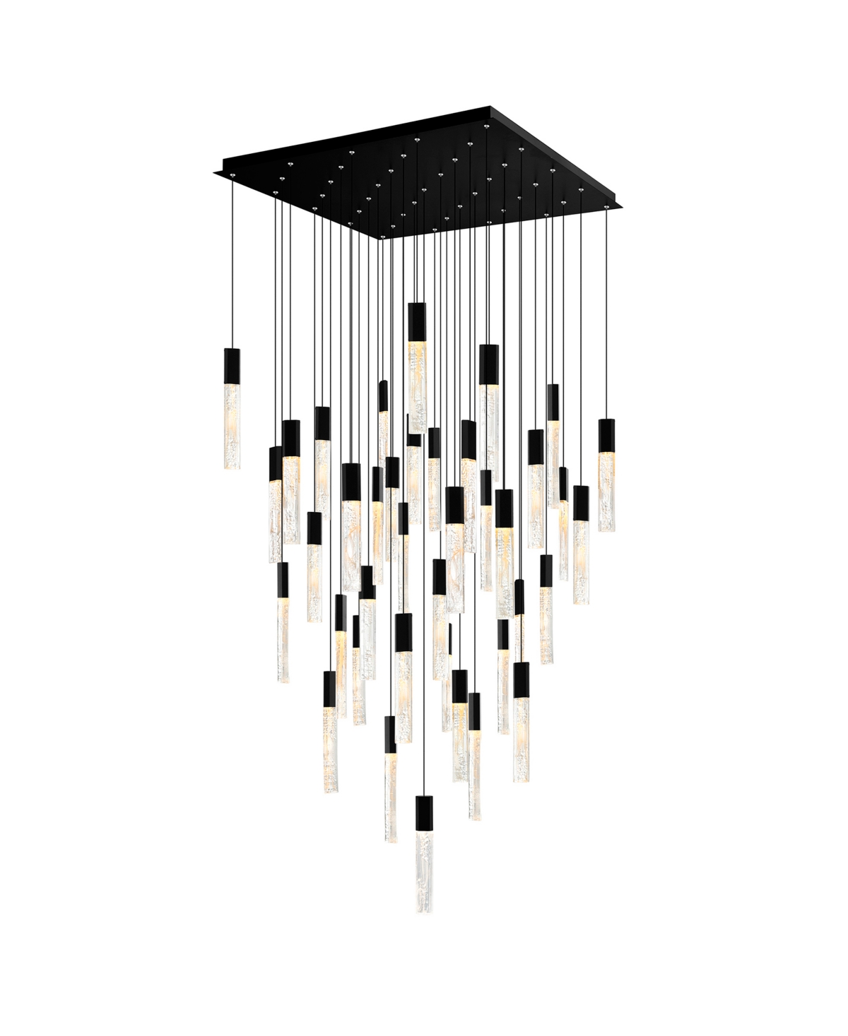 Shop Cwi Lighting 16" Metal Greta Integrated Led Chandelier In Black