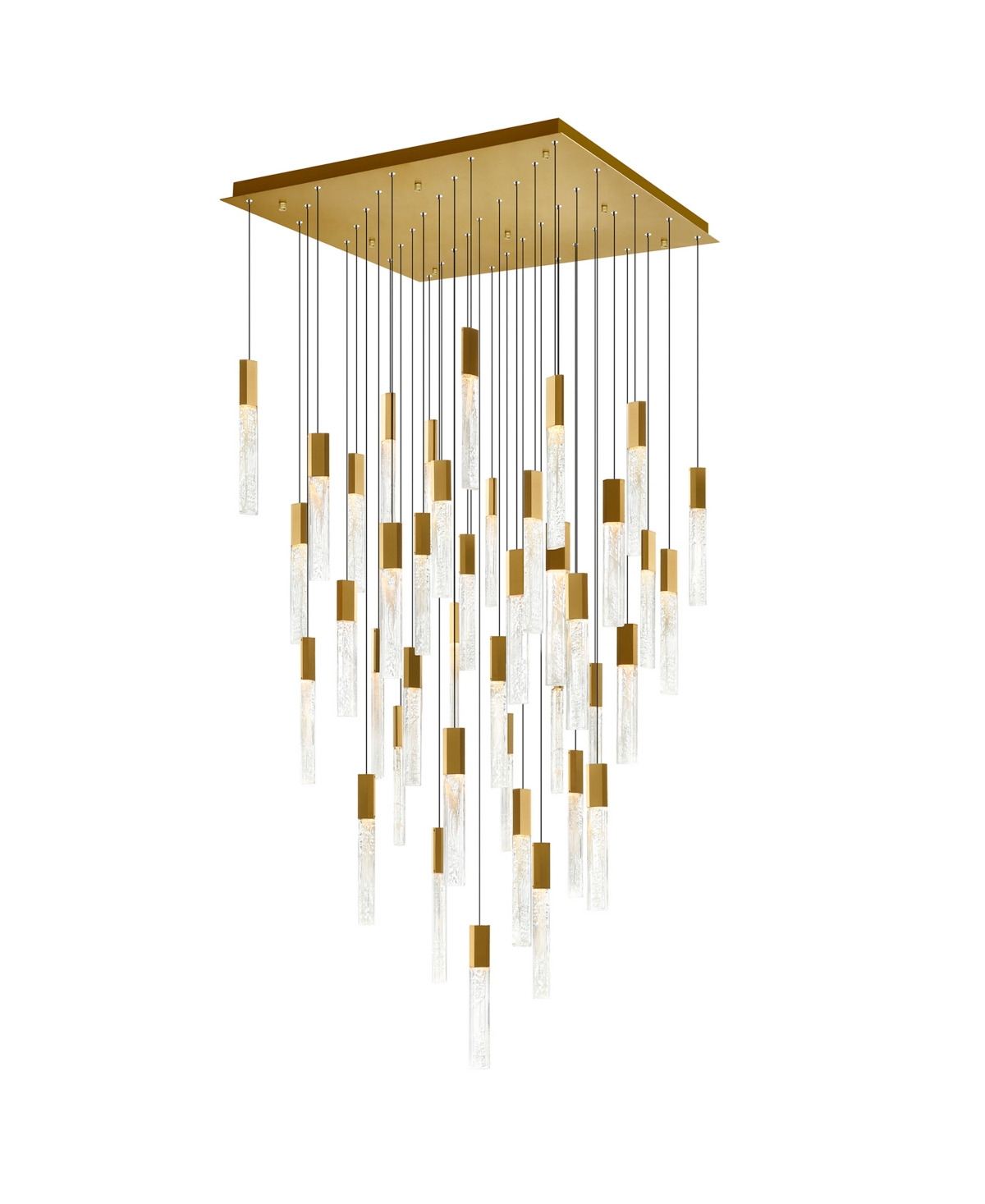 Shop Cwi Lighting 16" Metal Greta Integrated Led Chandelier In Brass