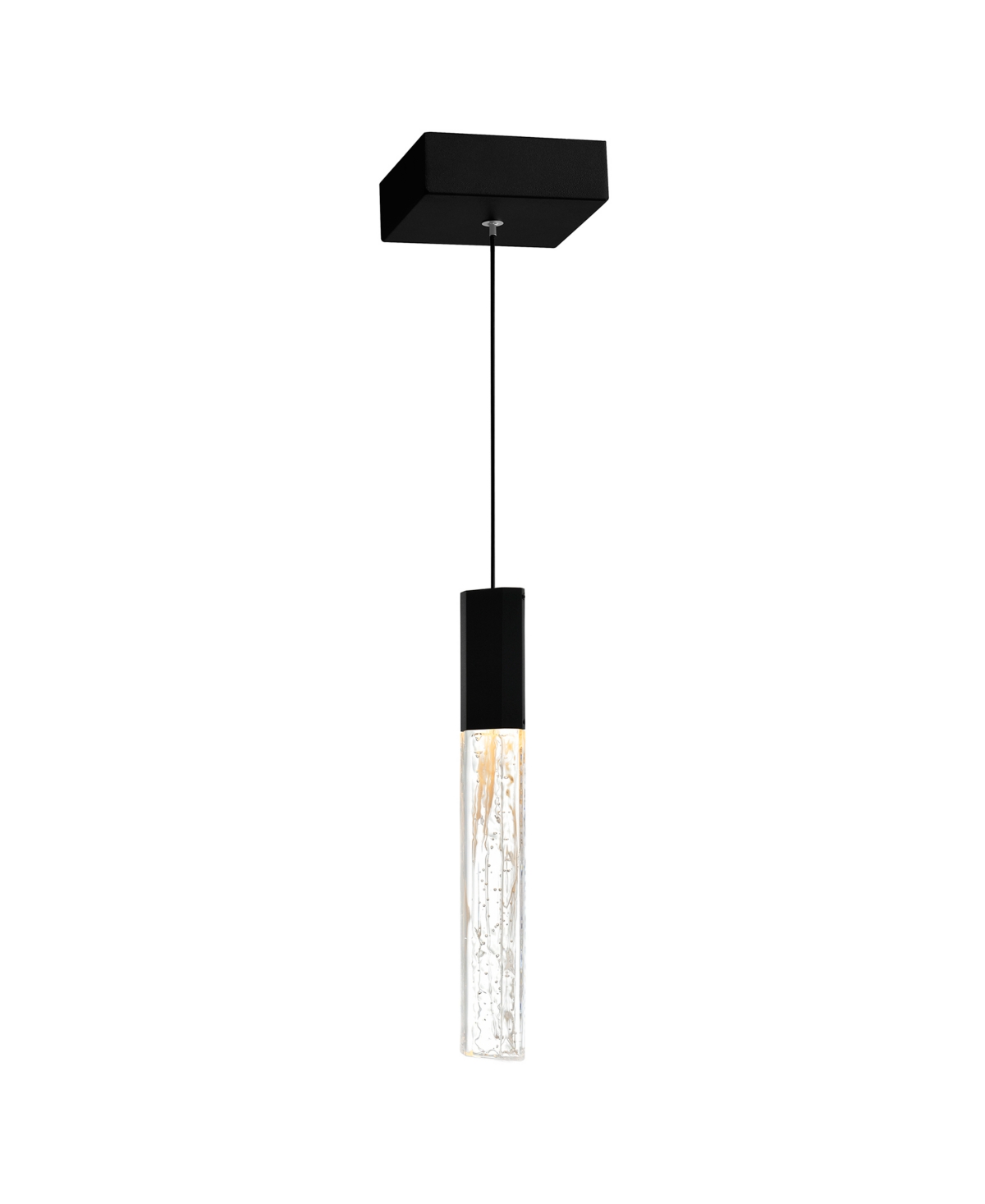 Cwi Lighting 16" Metal Greta Integrated Led Mini Pendant In Black